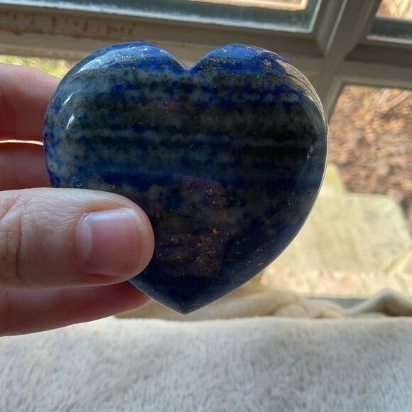 Lapis Lazuli Heart Crystal 💙 - Picture 5 of 5